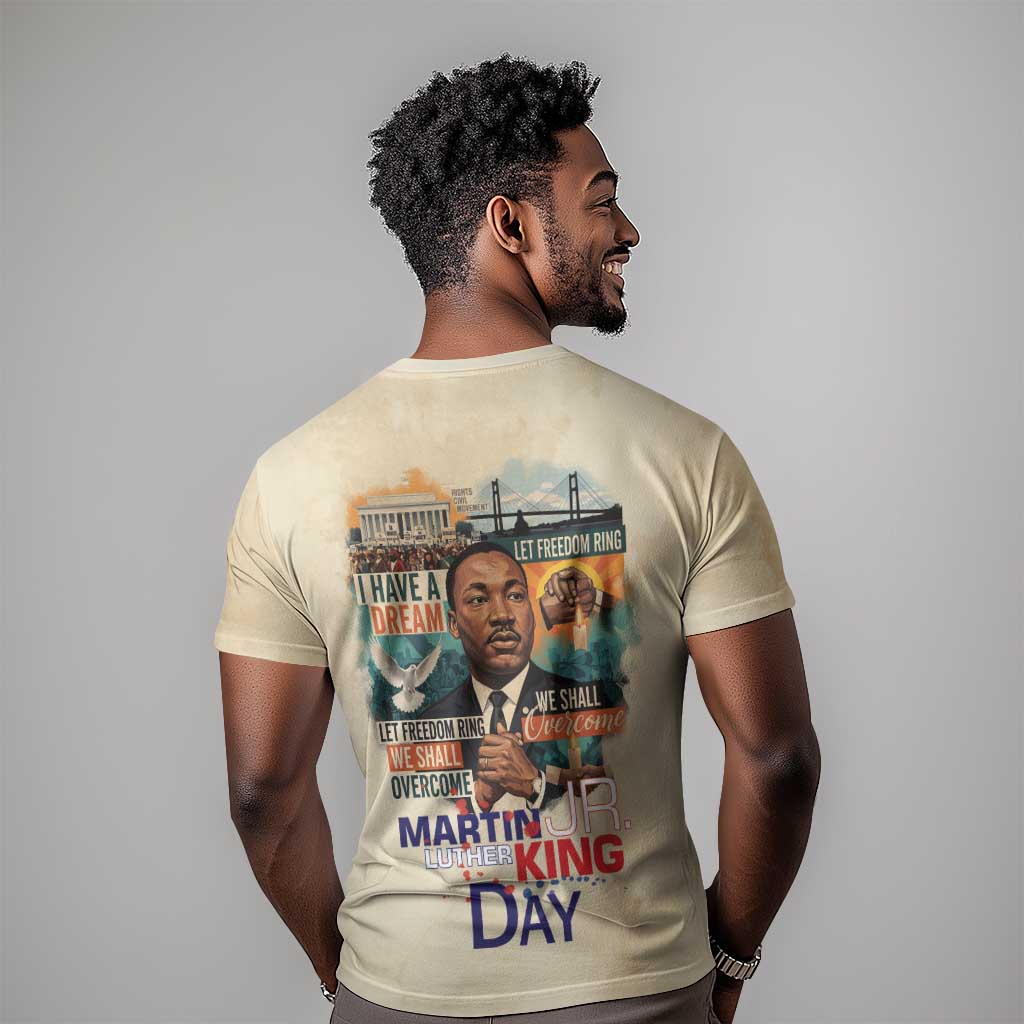 Martin Luther King MLK T shirt I Have a Dream Vintage Art - African Pride
