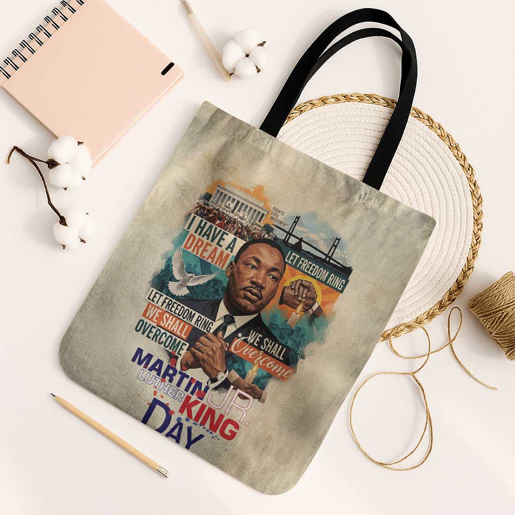 Martin Luther King MLK Tote Bag I Have a Dream Vintage Art - African Pride