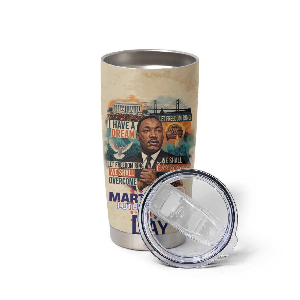 Martin Luther King MLK Tumbler Cup I Have a Dream Vintage Art - African Pride
