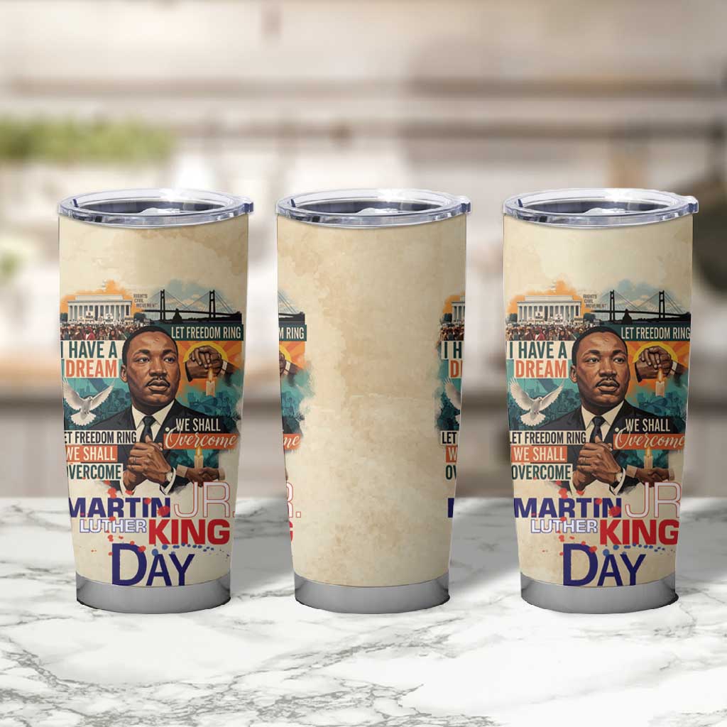 Martin Luther King MLK Tumbler Cup I Have a Dream Vintage Art - African Pride