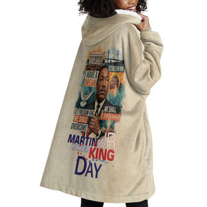 Martin Luther King MLK Wearable Blanket Hoodie I Have a Dream Vintage Art - African Pride