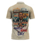 Martin Luther King MLK Zipper Polo Shirt I Have a Dream Vintage Art - African Pride