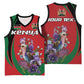 Personalized Afro Kenya Lilac Breasted Roller Basketball Jersey With Violet Flowers LT18