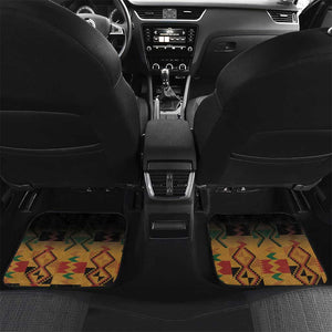 Custom Afro Kenya Coat Of Arms Car Mats With Kente Patterns