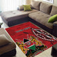 Personalized Afro Kenya Coat Of Arms Area Rug Ethnic Seamless Pattern
