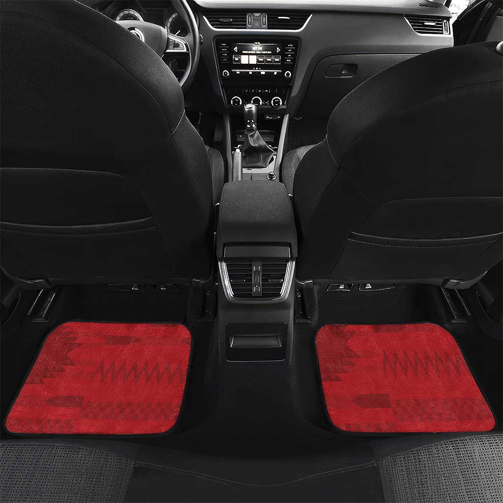 Personalized Afro Kenya Coat Of Arms Car Mats Ethnic Seamless Pattern