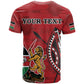 Personalized Afro Kenya Coat Of Arms T shirt Ethnic Seamless Pattern