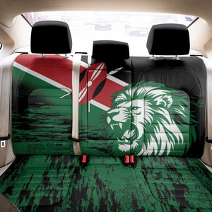 Afro Kenya Lion Head Back Car Seat Cover Flag Style