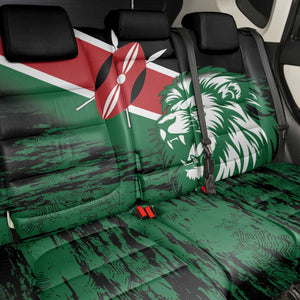 Afro Kenya Lion Head Back Car Seat Cover Flag Style