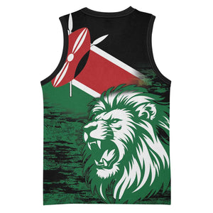 Afro Kenya Lion Head Basketball Jersey Flag Style LT18