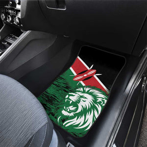 Afro Kenya Lion Head Car Mats Flag Style