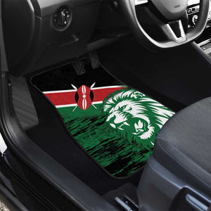 Afro Kenya Lion Head Car Mats Flag Style