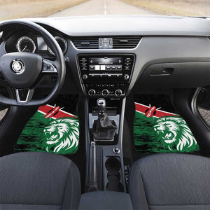 Afro Kenya Lion Head Car Mats Flag Style