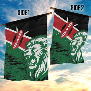 Afro Kenya Lion Head Garden Flag Flag Style