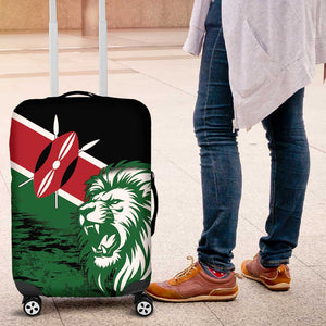 Afro Kenya Lion Head Luggage Cover Flag Style