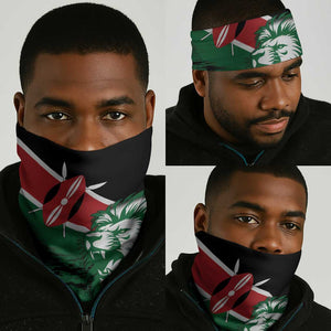 Afro Kenya Lion Head Neck Gaiter Flag Style LT18