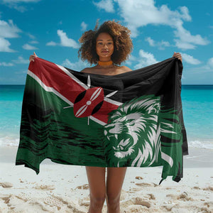 Afro Kenya Lion Head Sarong Flag Style