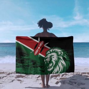 Afro Kenya Lion Head Sarong Flag Style