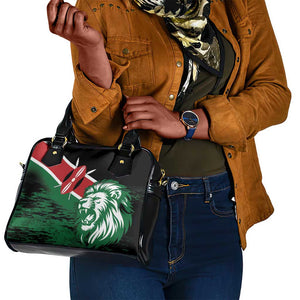 Afro Kenya Lion Head Shoulder Handbag Flag Style