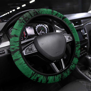 Afro Kenya Lion Head Steering Wheel Cover Flag Style