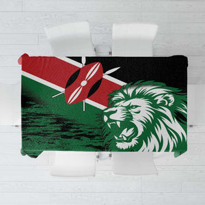 Afro Kenya Lion Head Tablecloth Flag Style