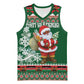 Personalized Afro Kenya Christmas Basketball Jersey African Santa - Folk Pattern LT18