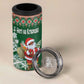 Personalized Afro Kenya Christmas 4 in 1 Can Cooler Tumbler African Santa -  Folk Pattern
