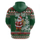 Personalized Afro Kenya Christmas Hoodie African Santa -  Folk Pattern