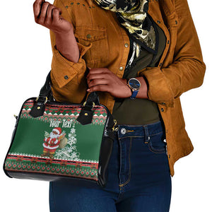 Personalized Afro Kenya Christmas Shoulder Handbag African Santa -  Folk Pattern