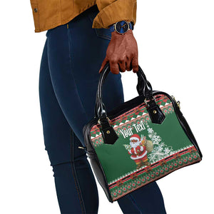 Personalized Afro Kenya Christmas Shoulder Handbag African Santa -  Folk Pattern