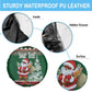 Personalized Afro Kenya Christmas Spare Tire Cover African Santa -  Folk Pattern