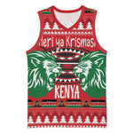 Afro Kenya Christmas Basketball Jersey Head Lion - Heri ya Krismasi LT18