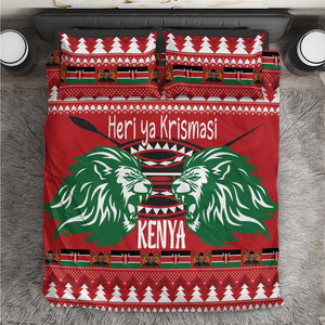 Afro Kenya Christmas Bedding Set Head Lion - Heri ya Krismasi