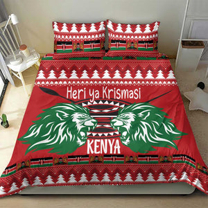 Afro Kenya Christmas Bedding Set Head Lion - Heri ya Krismasi