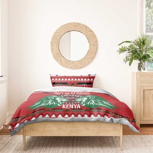 Afro Kenya Christmas Bedding Set Head Lion - Heri ya Krismasi