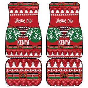 Afro Kenya Christmas Car Mats Head Lion - Heri ya Krismasi