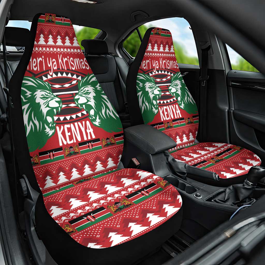 Afro Kenya Christmas Car Seat Cover Head Lion - Heri ya Krismasi