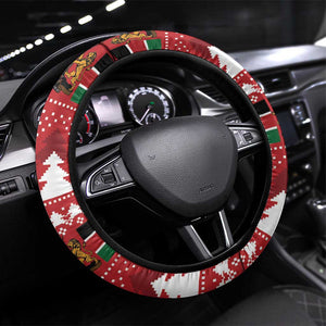 Afro Kenya Christmas Steering Wheel Cover Head Lion - Heri ya Krismasi