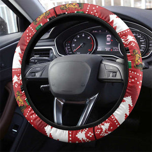 Afro Kenya Christmas Steering Wheel Cover Head Lion - Heri ya Krismasi