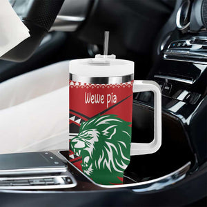 Afro Kenya Christmas Tumbler With Handle Head Lion - Heri ya Krismasi