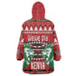 Afro Kenya Christmas Wearable Blanket Hoodie Head Lion - Heri ya Krismasi