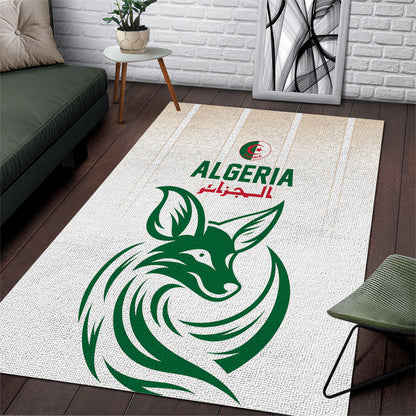 World Football 2026 Algeria Area Rug Les Fennecs Desert Fox Pride