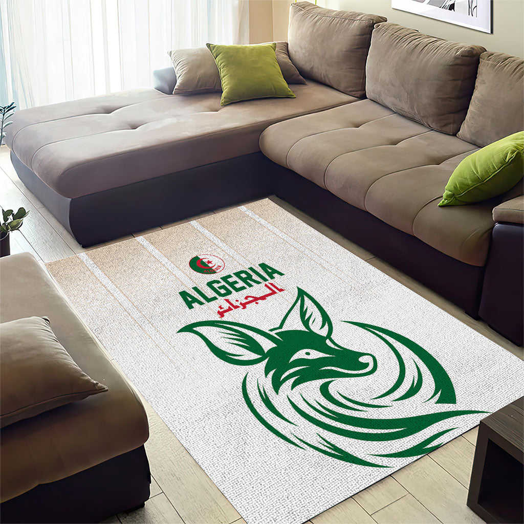 World Football 2026 Algeria Area Rug Les Fennecs Desert Fox Pride