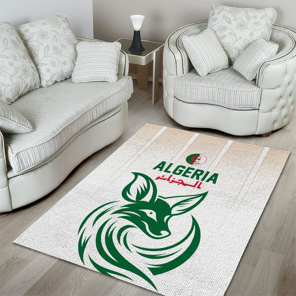 World Football 2026 Algeria Area Rug Les Fennecs Desert Fox Pride