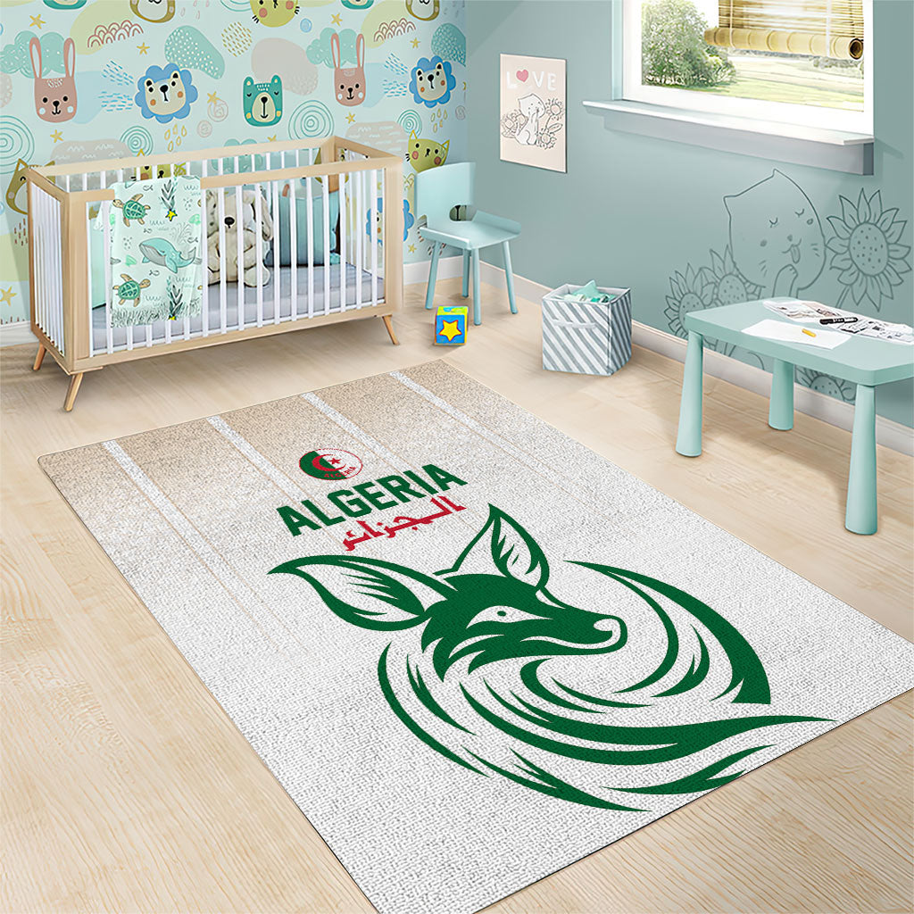 World Football 2026 Algeria Area Rug Les Fennecs Desert Fox Pride