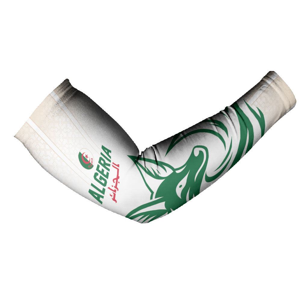 Custom World Football 2026 Algeria Arm Sleeves Les Fennecs Desert Fox Pride