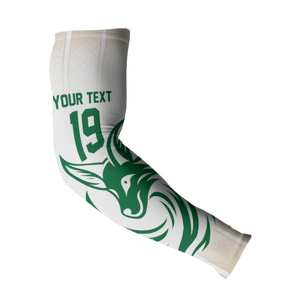 Custom World Football 2026 Algeria Arm Sleeves Les Fennecs Desert Fox Pride