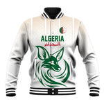Custom World Football 2026 Algeria Baseball Jacket Les Fennecs Desert Fox Pride