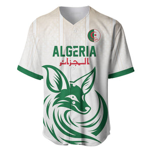Custom World Football 2026 Algeria Baseball Jersey Les Fennecs Desert Fox Pride