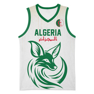 Custom World Football 2026 Algeria Basketball Jersey Les Fennecs Desert Fox Pride